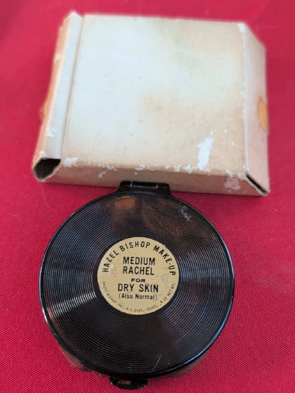 Rare Vintage 1950s Hazel Bishop Makeup Medium For Dry/Normal Skin
